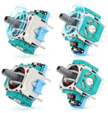 RongZy 4 Joysticks Compatibles con PlayStation 5 PS5 Joystick Reparación Electromagnético ALPS Accesorios