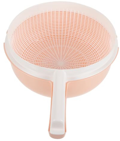 PRETYZOOM Cesta De Drenaje Tapa Cesta De Doble Capa De Plástico Colador Para Lavar Para Cocina y Limpieza Rápida