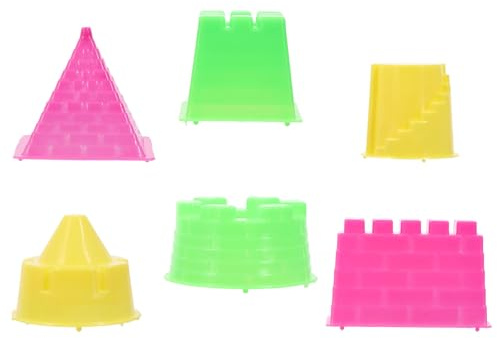 Kisangel 30stücke Sandburg-Set für Junge Mädchen mit Vielfältigen Formen aus Sicherem Kunststoff Kindergerecht Dimensioniert für Strand und Sandkasten zum Gemeinsamen Bauen und Spielen