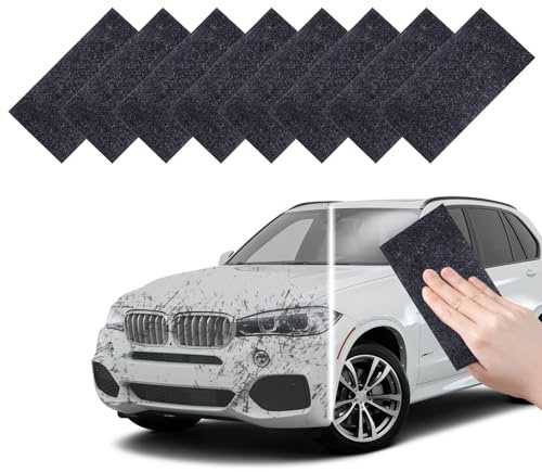 KLVGTIFS 8 Stück Nano Sparkle Tuch, Vielseitiges Praktisch Nano Sparkle Tuch Auto Kratzer Original, Hochleistungs Nanosparkle Cloth, Poliertuch zur Reparatur von Kratzern Lackpflege