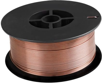 BUGUUYO Alambre de Soldadura Sólido sin Gas Acero Carbono para Uso Exterior con Alta Penetración Salpicado para Soldadores Profesionales y Aficionados
