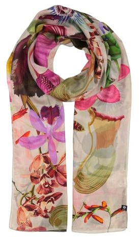 FRAAS Tuch Silk Stole With XL Floral Print Champaign Powder mehrfarbig