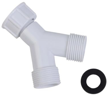 1pcs Y Splitter Joiner with Washer Connector Adapter for Dishwasher Washing Machine Hot Cold Water Double Inlet Hose