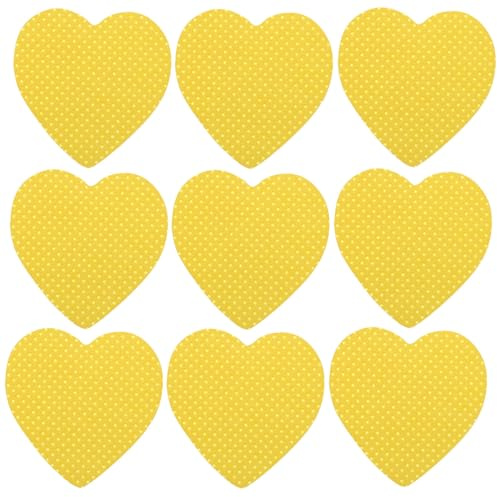 MUSISALY Nagellackentferner Pads Sanft zur 200 Stück aus Weicher Baumwolle Herzförmig für Gelnägel und Wimpernverlängerungen bei Professionellen Anwendungen