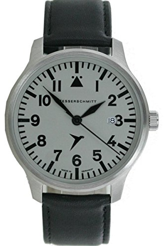 Messerschmitt Aristo Herren Uhr Fliegeruhr ME-42S Leder