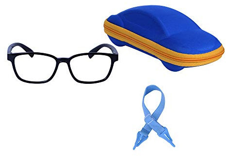 JoXiGo Occhiali Bambini per PC Tablet Smartphone TV Gaming Anti Luce Blu Occhiali da Computer Flessibili TR90 Montatura + Cinturino per Occhiali + Custodia