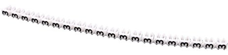 Aexit 20 Unids Letras 3 Etiquetas de Cable de Red Marcadores Blancos para Cable de (model: F3176IV-6575GK) 4.0-6.0mm de Diámetro