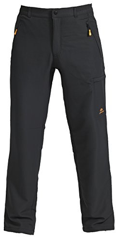 NORDCAP Damen Thermohose, Funktionelle Sporthose in Anthrazit, Wasserabweisende, atmungsaktive Wanderhose, Lange Freizeithose, Gr. 38