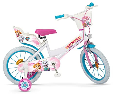 TOIMSA Fahrrad 16 Zoll Paw Patrol Skye und Everest