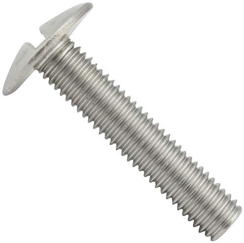 Flachrundschrauben mit Schlitz - M8x100 - (50 Stück) - Becherschrauben - Vollgewinde - Edelstahl A2 V2A - SC9040 | SC-Normteile®