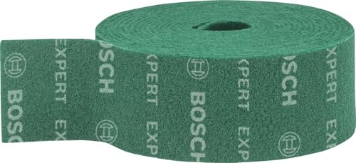 Bosch EXPERT N880 Vliesrolle, 115x10mm, Sehr feines Mehrzweck | für Stahlbleche, Edelstahl, Breite 115 mm, Länge 10 m, Professional Zubehör Handschleifen