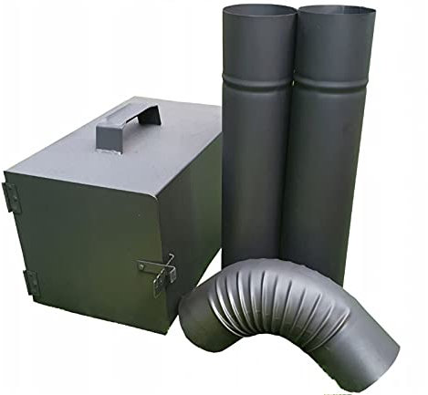 QLS Handels Räuchereiset Feuerstelle Rohre Rohrbogen Räucherofen Set