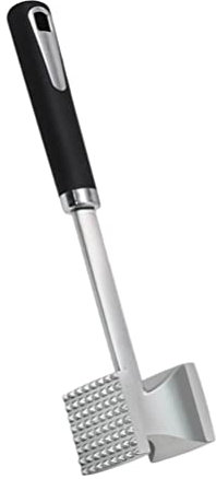 Happyyami Ergonomic Handle Meat Tenderizer Hammer Double-Sided for Steak Beef Easy to Clean for Kitchen