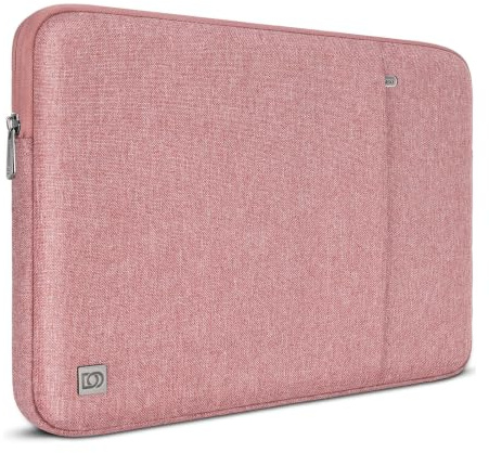 DOMISO Laptoptasche 17 Zoll Laptophülle Laptop Tasche Hülle | Wasserdicht Laptop Schutzhülle Case für 17 17,3 HP/Dell/Lenovo/ASUS/Acer/LG/MSI Gaming Laptop/Razer Blade 17/18,Rosa