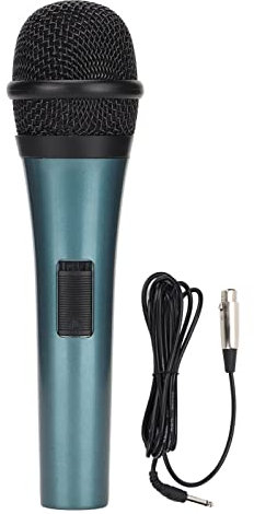 Dynamisches Musikinstrumentenmikrofon, Handmikrofon Kabel XLR-Mikrofon für Karaoke-Gesang, Sprache, Hochzeit, Bühne und Aktivitäten Im Freien