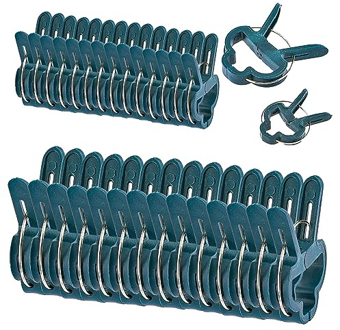 Keadic 50 clips de soporte de jardín de 2 tamaños, abrazaderas de invernadero, pinzas de agarre para plantas y flores, clips de agarre para tomate, orquídea, enrejado, enderezamiento, tallos, vides