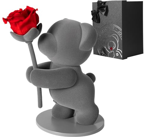 JoyFlower Blumen und hübsche teddybären retten, Ewigkeit mit echten Rosen romantischen geschenken und eleganten ehefrauen, Frauen, Valentinstag, Geburtstage, Hochzeiten, hochzeitstage
