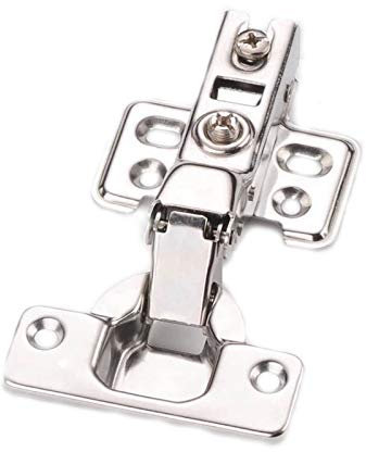 SBTRKT 6 Stück Scharniere, Edelstahl, Schrankscharniere, hydraulische Dämpfungsscharniere, verdeckte Scharniere, Soft-Close-Scharniere, Schrank-Bücherregale (Color : EMBED)