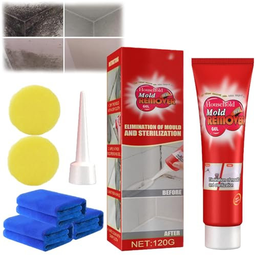 Zirvix - Gel removedor de moho, gel limpiador de moho, gel removedor de moho para el hogar, gel limpiador Zirvix para ducha (1 unidad)