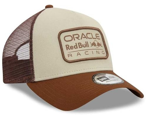 New Era A-Frame Snapback Trucker Cap - Red Bull Racing Stone, Beige, Talla única