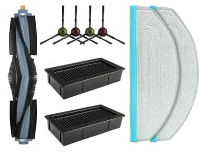 TELoni Vacuum cleaner Replacement Parts Main Side Brush Hepa Filter Mop Cloth. Compatible For Yeedi Cube, CC, Robot Vacuum Cleaner Accessories (Color : SET d)