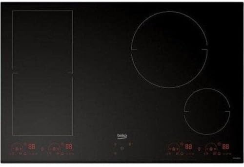 Beko HII84800FHT, placa de inducción con 4 campos de calefacción (Reacondicionado)