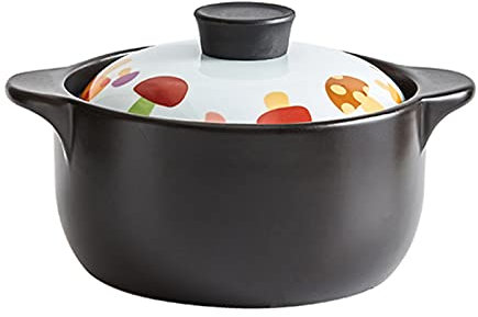 cazuela con tapa, Olla de barro Olla de cerámica for cocinar, Olla de barro for cocinar, Cazuela de cerámica china Olla de barro Olla de barro Utensilios de cocina Olla for guisar Olla con tapa Olla p