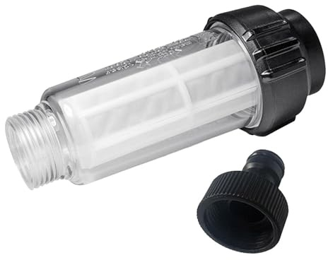Filtro acqua lavatrice – Filtro acqua lavatrice – ABS 3/4 pollici trasparente filtro di ingresso rimovibile |