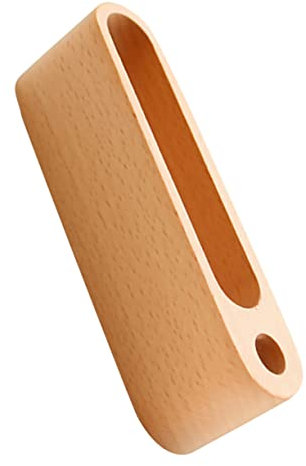 NUOBESTY 1stück Holz Visitenkartenhalter Mit Stiftloch Praktischer Tischständer Für Business Cards Eleganter Schreibtisch Organizer Aus Massivem Holz Für Büro Und Veranstaltungen