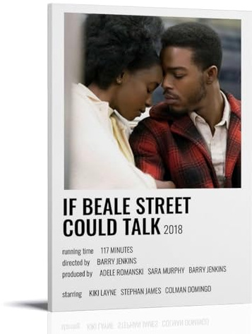 UARJIRUHR Poster artistique sur toile If Beale Street Could Talk - Décoration murale pour chambre à coucher - 20 x 30 cm - Style cadre