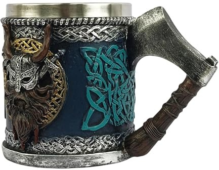 Boccale da birra gotica – Elegante boccale di birra in stile gotico per collezionisti | di birra in ceramica dettagliata, perfetta per interni gotici, feste e idee regalo uniche, ideale per