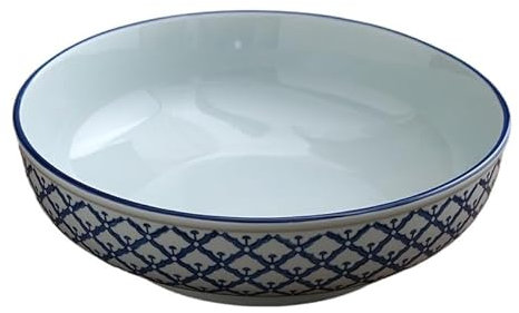 Insalatiera Insalatiera in Ceramica di Grande capacità, zuppiera for Ristorante, Semplice Ciotola for Frutta e Pasta Insalatiera Extra Large(S)