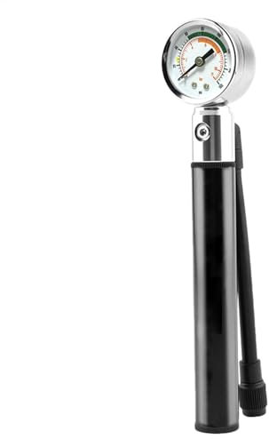 Co2 Fahrradpumpe – Fahrradreifenfüller | Fahrradpumpe mit Manometer | Tragbarer Fahrradreifenfüller mit Manometern für Radfahren und Reisen