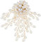 Ymapinc Perle Brosche Elegante Baum Pins Einstellbar Broschen Gold Ansteckblume für Hochzeit Party Männer und Frauen