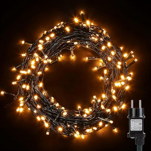 Avoalre 40M 400LED Luces Navidad Exterior Blanco Cálido Luz Arbol Navidad 8 Modos iP44 Impermeables Luces Decoracion para Exterior Interior Fiesta Boda Jardín Casa