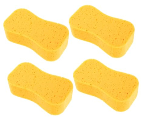 TOGEVAL 4 Piezas Esponjas para Lavado de Coche Esponja Absorbente de Alta Densidad con Diseño Ergonómico para Limpieza de Vehículos Barcos y Kayaks