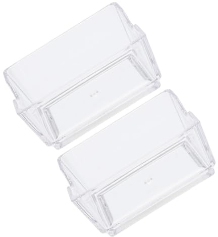 SOIMISS 2 pezzi Portabustine Tè in Acrilico Trasparente con Levigato Organizer per Tisane e Zucchero Scatola Contenitore Multiuso per Casa Bar Ristorante e Ufficio Elegante e Pratico