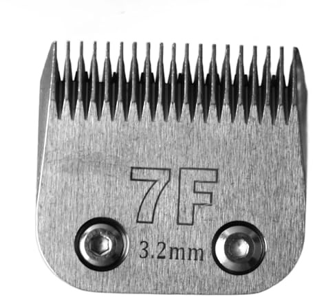 Ersatzklinge für Hundeschermaschinen, hochharte 7F-Klinge mit 3,2 mm, Scherkopf für die Haarpflege von Haustieren, Ersatzklinge aus hochkohlenstoffhaltigem Stahl für Hunde- und