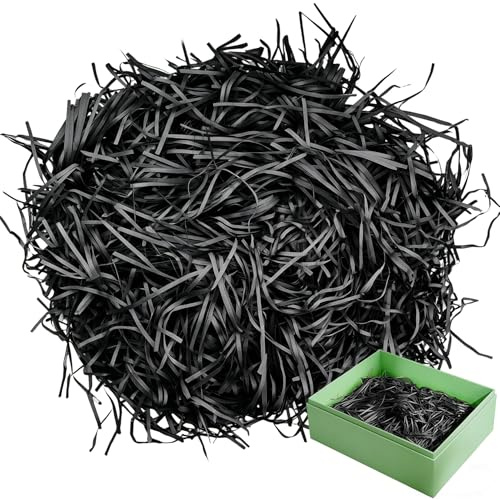 500 g påskgräs svart | raffia fyllningsmaterial presentförpackning påskbo | papper dekorativt gräs pyssel