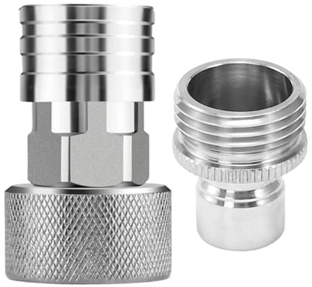 Garden Hose Adapter, with Leak Proof Connection, 4.8x3x3cm, Garden Hose to Pressure Washer Adapter, Ho-Se Fittings Car Wash Kit, Quick Line Device Conversion, for Lawn Patio Yard Pathway Watering Use