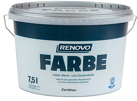 Farbe Zartblau 5521 7,5 L Wand- und Deckenfarbe RENOVO