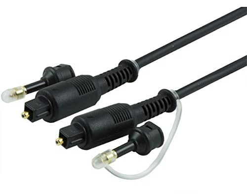 GE 34111 Digital TOSLINK Fiber Optic Cable, 6ft