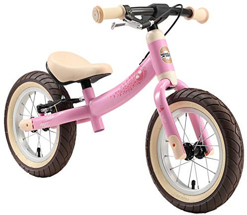 BIKESTAR Kinder Laufrad Lauflernrad Kinderrad für Mädchen ab 3-4 Jahre | 12 Zoll Sport Kinderlaufrad Rosa | Risikofrei Testen