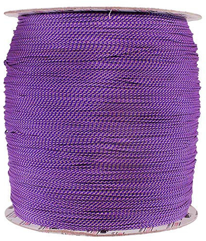 PARACORD PLANET Dyneema Speed Lace, 1,8 mm, 150 m, Violett und Beige, unzerbrechliche und leichte Faser.