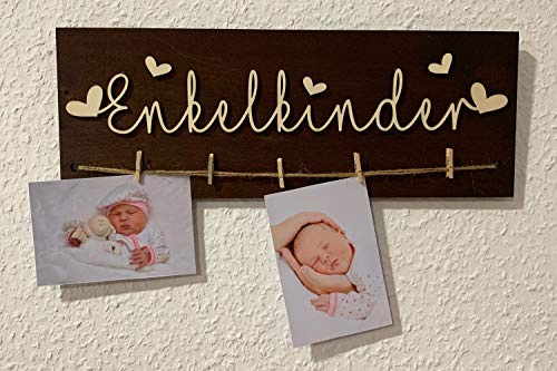 DRYSSON Enkelkinder Geschenk für Oma und Opa Bilderrahmen Rahmen Bilder Idee zum Geburtstag