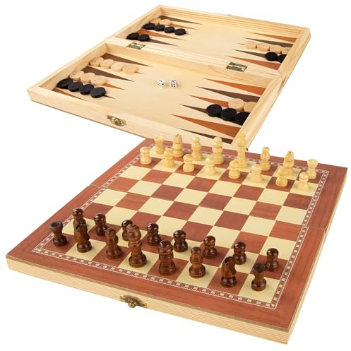 ColorBaby 49374 - CB Games-Schach, Holz, 30 x 15 cm