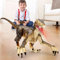 FRUSE Remote Control Dinosaur Toys for Boys, 2.4Ghz Electronic Walking RC Dinosaur Robot w/Sounds & LED Light, Realistic Jurassic Dino Raptor for Kids Age 6+