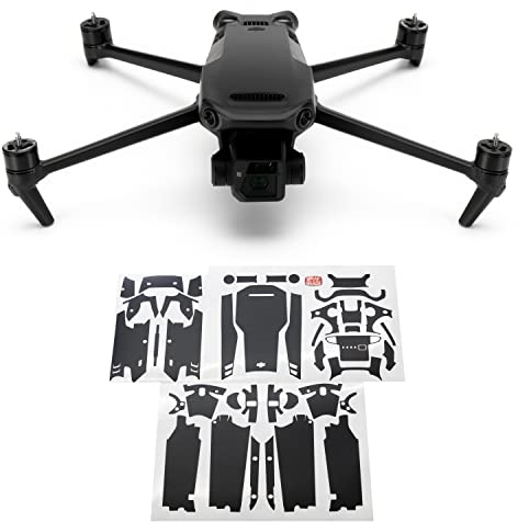 WRAPGRADE Skin Kompatibel mit Mavic 3 / Mavic 3 Classic (STEALTH BLACK)