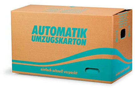 Verpackungsheld Umzugskarton 2‑wellig – Abmessungen (LxBxH): 540 x 350 x 320 mm – Robuste Kartonage, Qual. 2.30 EB, 100 Stück – Ideal für Umzüge & Lagerung