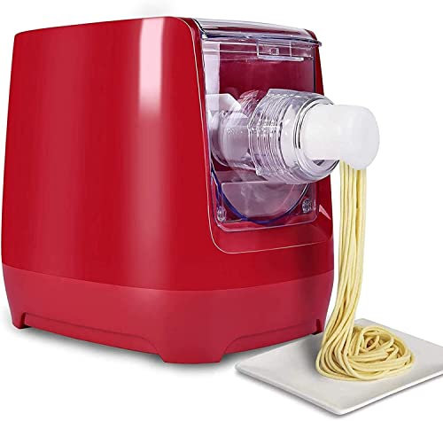 Macchina Per Pasta Elettrica Compatta- Macchina Per La Pasta Ramen 13 Forme Di Pasta Tra Cui Scegliere Usato Per La Pasta Fatta In Casa (Color : Red)